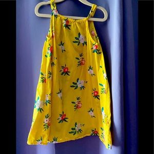 Old Navy 5T Yellow Floral Dress